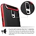 Galaxy S5 Case, Coolden® Ultra Exact Fit Defender Shield Soft Interior Galaxy S5 Hard Case Non-slip Grip Cover Slim Rugged Flexible Armor for Galaxy S5 - Red