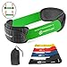 Metric USA Comfort fit Resistance Bands 12”x2 Exercise Bands Set of 5 Color Coded Workout Loop Bands with Removable Comfort Pads. Carrying Pouch Included for Easy Carrying to Gym or Physical Therapy