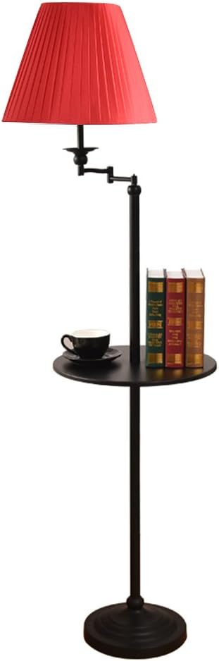 LXJYMXStandard Floor lamp Iron Floor lamp, Modern Minimalist Style Vertical lamp (Color : Red)