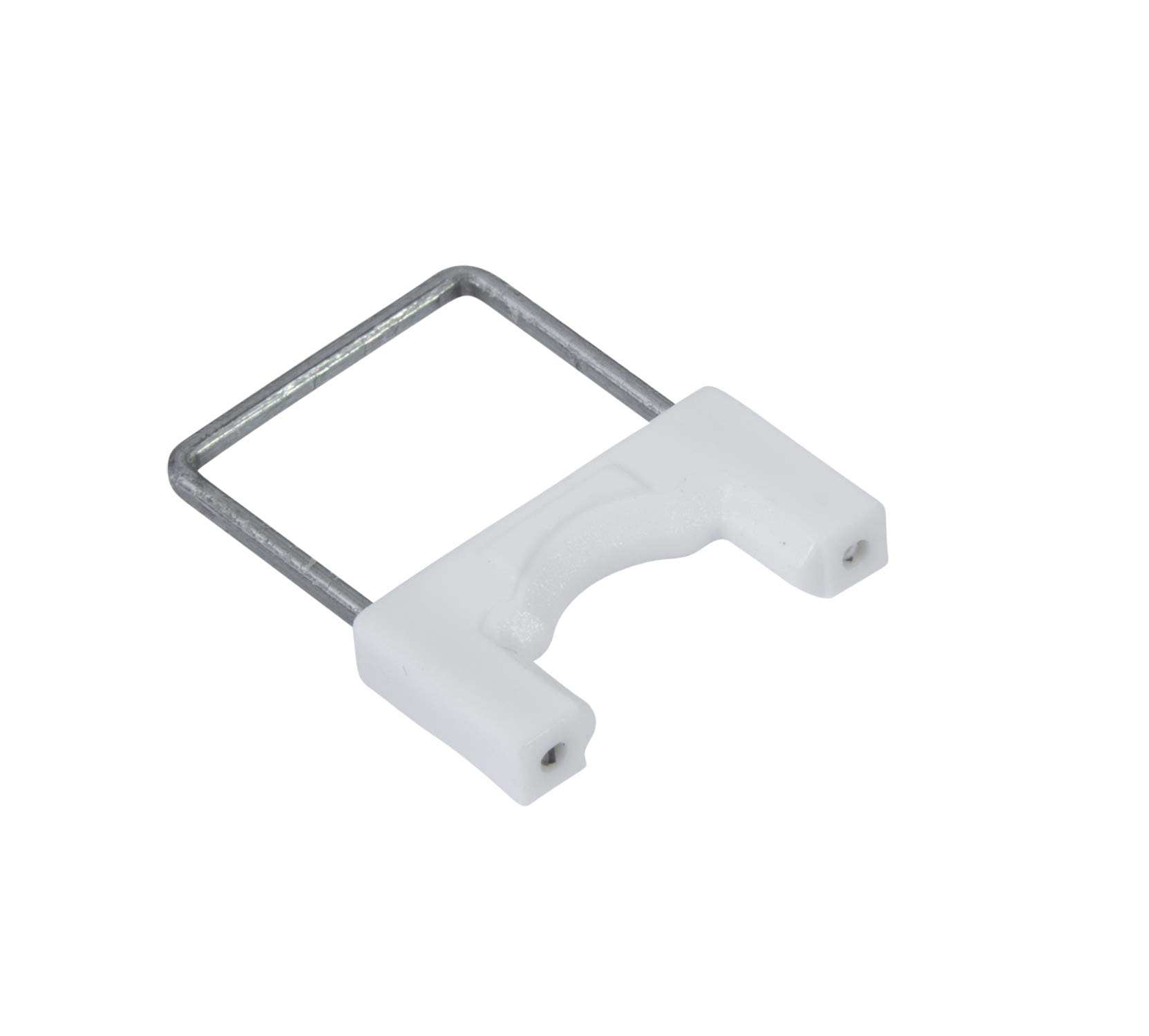 Photo 1 of Gardner Bender MPS-2100 Cable Boss Staple, ? Inch., Secures: Coax: RG-6, Voice/Data: CAT 6, (NM) Non-Metalic 14/2, 14/3, 12/2, White, 200 count (Pack of 1)