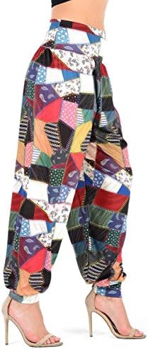 mafhh55 Ladies Patch Work Alibaba Hareem Trousers Plazzo