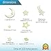 Glow in the Dark Stars | Largest, Brightest - Most Durable Set of Glowing Stars | 103 Stars, Extra-Large Moon, Shooting Stars, Comets, Clouds | Create a Starry Night | for Children of All Ages