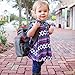 3 in 1 - Cozy Travel Booster Seat/Backpack/Diaper Bag for Your Toddler/Baby. Perfect for Home or Travel. Great Baby Shower Gift (Red/Gray)