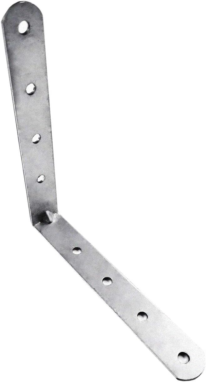 OMIDEAS 20 x Angle Bracket (100 x 100 x 16) 90 Degree L Shape Corner Brace Plate Wood Metal Connecting Fixing Joining Repair Support Galvanised Connector - Image 4
