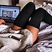 Challyhope Women Girls Thigh High Over the Knee Socks Long Cotton Stockings Warm New (Free, Black)