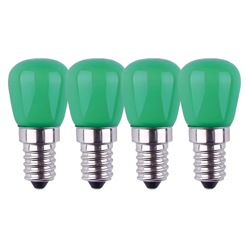 HUAMu 4 x 3 W E14 Blue LED Bulb, E14 Green Decorative LED Bulb, 25 W Red Bulb Replacement, Suitable for Ambient Lighting, Halloween, Christmas Decorative Lights — image 1