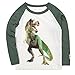 Bleubell Toddler Boys T-Rex Long Sleeve Dinosaur T Shirt 2-7 Years