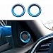 Thenice for 10th Gen Civic Door Audio Speaker Rings, Anodized Aluminum A-Pillar Loudspeaker Decorations Circle Trims for Honda Civic 2016 2017 2018 2019 -Light blue