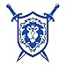 JINX World of Warcraft Alliance Coat of Arms Car Window Die Cut Vinyl Decal Sticker (Blue, 6