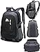 School Backpack BookBag For College Travel Hiking Fit Laptop Up to 15.6 Inch Water Resistant (Black)