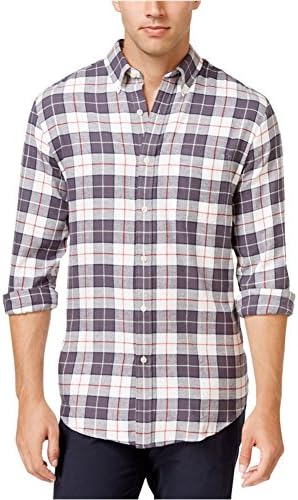John Ashford Mens Flannel Button up Shirt Grey 2XL