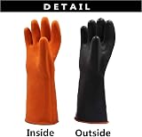 MIN-XL Heavy Duty Latex Gloves Chemical Resistant Safety Work Cleaning view 5