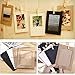 GooGou DIY Paper Photo Frame Wall Deco with Mini Clothespins and String Fits 4
