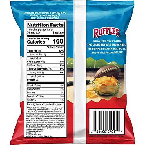 Ruffles Cheddar & Sour Cream 50/1 oz. Hollywood Traders