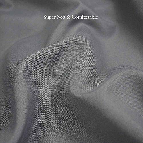 Black Queen Sheets Set, 4 Piece 12 18 inch Deep Pocket Fitted Bed