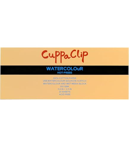 Vaessen Creative Florence Watercolour Paper A5, White, 300 GSM, Artist Grade Quality, Textured Surface, 15 Sheets For Painting, Handlettering, Art - View #2