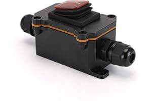 FACULX Waterproof Toggle Switch 20A 12V-24V with LED Indicator for Battery Disconnect, Inline Control for Boats, RVs, Motorcy