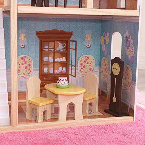 KidKraft Puppenhaus Majestic Mansion aus Holz mit Möbeln und Zubehör, Spielset mit Garage und Aufzug für 30 cm Puppen, Spielzeug für Kinder ab 3 Jahre, 65252 - Exklusiv bei Amazon – Bild 6