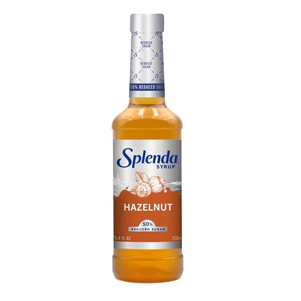 SPLENDA COFFEE SYRUP, HAZELNUT, REDUCED SUGAR, FLAVORED LIQUID...