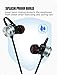 Sport Bluetooth Earphones, Stereo Wireless Magnetic IPX6 Sweatproof in-Ear Earbud Headphones for Running with Mic, CVC 6.0 Noise Cancelling, APTX, 8H (Gray)thumb 3