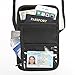 [2-Pack] RFID Blocking Travel Neck Passport Wallet, BIRUGEAR Black Passport ID Holder and Traveling Wallet