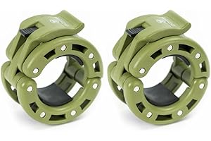 IRON BULL STRENGTH Olympic Barbell Clamps (Pair) – Locking 2" Olympic Size Weight Collars - Quick Release Collar Clips – Bar Clamps Great for Weight Lifting, Olympic Lifts and Strength Training