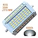 R7S LED J118 118mm Dimmable Bulb 30W Day Light 6000k AC120V 3000LM Double Ended J LED Floodlight for R7S 200W 300w 400w Halogen Replacement (6000k Daylight)