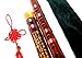 Bamboo Flute Dizi,NICOSHINE Traditional Handmade Chinese Musical Instrument In C Key(Senior Cupronickel Double Insert)