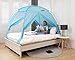 BESTEN Floorless Indoor Privacy Tent on Bed for Warm and Cozy Sleep Inside Drafty Room (Full/Queen, Mint)