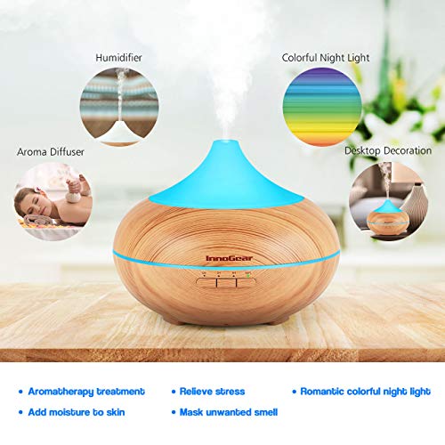 InnoGear 500ml Smart WiFi Essential Oil Diffuser Vaporizer App Control