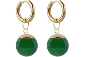 SSBEAUTY M 1 Pair of Man Stainless Steel Ball Earring Halloween Cosplay Woman Earrings Ear Clip Cuff