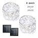 Binval Solar Fairy String Lights, 72ft 200Led, Copper Wire Led String Lights Ambiance Lighting for Patio, Lawn, Garden, Landscape, Home, Wedding, Christmas Party, Xmas Tree, Waterproof (White,2-Pack)