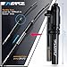 KEARZ MINI BIKE AIR PUMP – Schrader & Presta Valve Compatible, 260 PSI High Pressure, For Road & Mountain Bicycle, Lightweight & Durable Aluminum, Frame Mounted, For Shocks, Glue-less Tire Patches