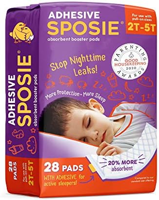 Sposie Stops Nighttime Diaper Leaks Extra Overnight Protection For Heavy Wetters And Potty Training Fits Diaper Sizes 4 6 And Pull Ons 2t 5t 28 Ct With Adhesive Amazon Sg Baby Products