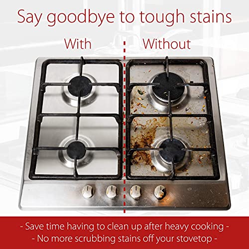 Gas Stove Burner Covers by Linda’s Essentials (50 Pack) Disposable Aluminium Stove Burner