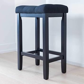 Wooden History 21101 Hylie Bar Stools_Piano Black_29 Inch