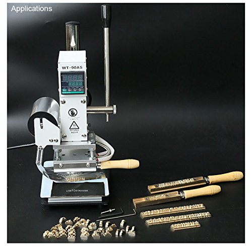 5 Letters+Movable+Heating+Bronzing+Stamping