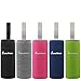 Newest 18 Oz Glass Bottle Top Level Quality Environmental Borosilicate Glass Water Bottle with Colorful Nylon Sleeve,BPA Free,Crystal Clear,Trendy Design (Black)