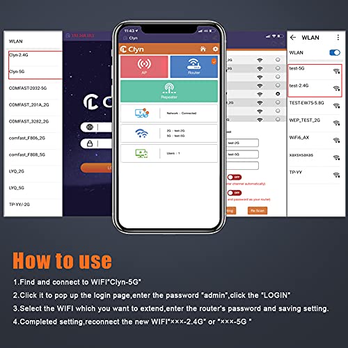 WiFi Extender for Home, 2.4 & 5GHz Dual Band 1200Mbps WiFi Booster with Ethernet Port,Simple Setup WiFi Internet Booster,360° Full Coverage WiFi Repeater Internet Extender…