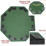 Trademark Poker Deluxe Poker and Blackjack Table Top with Case