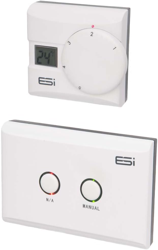 ESI Energy Saving Innovation ESRTERFW Wireless Room Thermostat with LCD Display