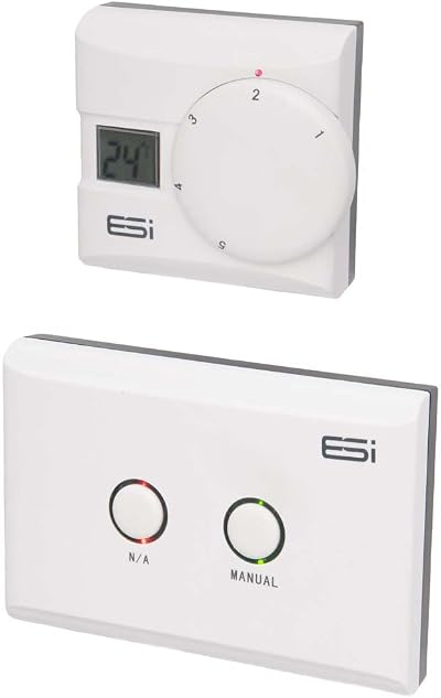 ESI Energy Saving Innovation ESRTERFW Wireless Room Thermostat with LCD Display