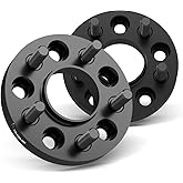Wheel Accessories Parts 2 Pcs Hub Centric Wheel Spacers Adapters 5 on 120mm 5x120mm 1.00 Inch Thick 66.9mm Hub M14x1.5 14x1.5 Thread Stud Fits 2010+ Chevy Camaro ｜ 2020+ Corvette ｜10-17 GMC Terrain
