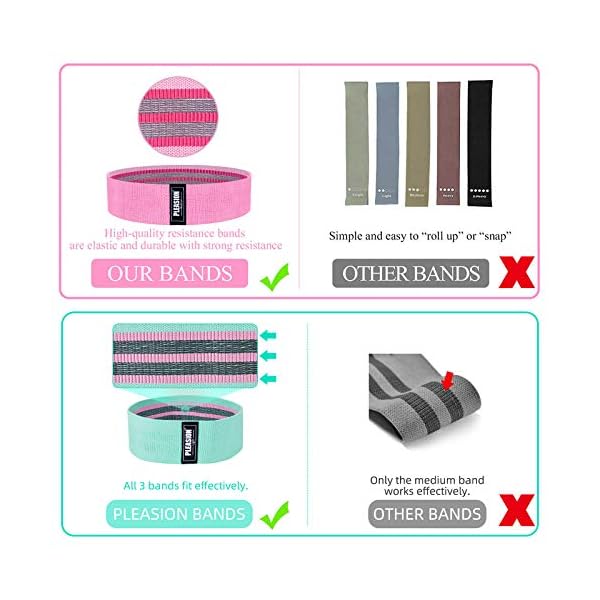 Resistance-Bands-Set-WomenMen-Fabric-Exercise-Booty-Bands-for-Legs-Butt-Non-Slip-Elastic-Fitness-Workout-Bands-for-Home-GymSquatsGluteHipPilates-and-Yoga-Training Resistance Bands Set Women/Men, Fabric Exercise Booty Bands for Legs & Butt, Non-Slip Elastic Fitness Workout Bands for…