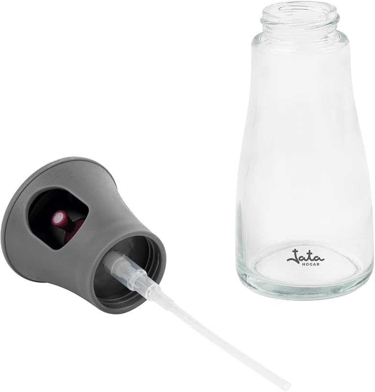HOGAR HACC4545 - Pulverizador de Aceite para Cocina 150 ml, Spray de Aceite de Vidrio Reutilizable, Dosificación Uniforme, Pulverizador para Air Fryer, Ensaladas, Barbacoa, Sin BPA