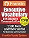 Franklin Executive Vocabulary for Effective Communication: 2180 Most Common Words for Business Communication