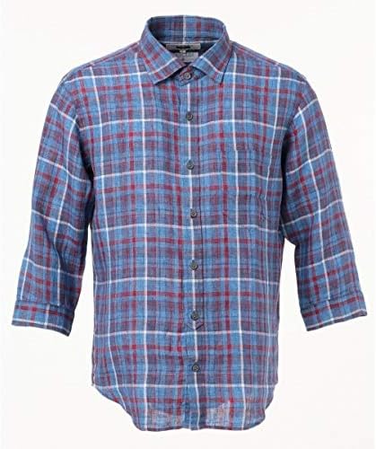 Amazon ジョセフ アブード Joseph Abboud Canclini マドラスチェック シャツ ネイビー系4 Ll シャツ 通販