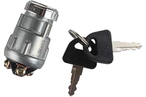 HM 50cc 90cc 110cc 125cc 150cc 250cc Ignition Starter Switch with 3 Position 3 Connection Terminal 2 Keys for Car, Motorcycle