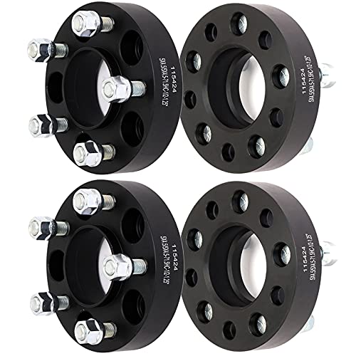 SCITOO 4X 1.25 inch Wheel Spacer Hubcentric 5x4.5 to 5x4.5 5x114.3mm to 5x114.3…