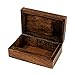STORE INDYA Wooden Handmade Treasure Box. Antique Chest for Jewelry & Keepsake, Elephant Design Treasure Chest with Trinket Holder, Lock Box, Watch Box.